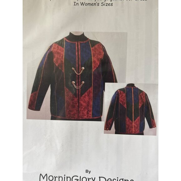 MorningGlory Designs Park Avenue Jacket Quilt-As-You-Go Pattern Size 1X 2X 3X 4X - Picture 2 of 6